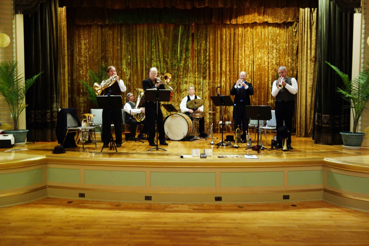 The Brassworks Band performing Victorian dance music