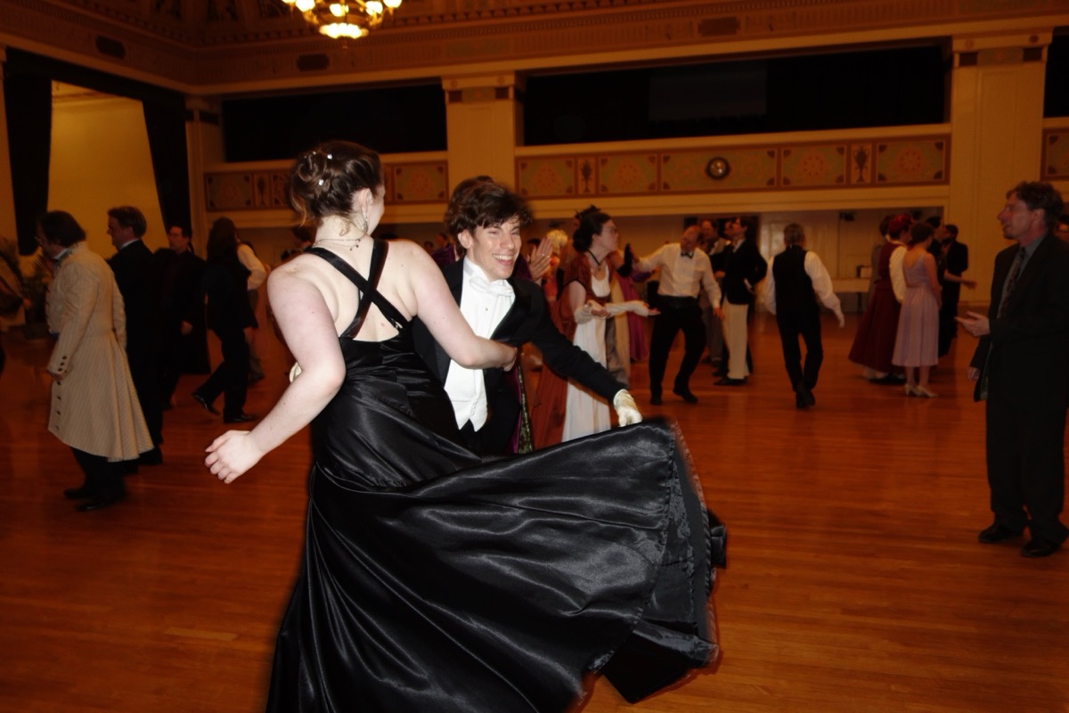 Couples dancing at the Gaskell Ball