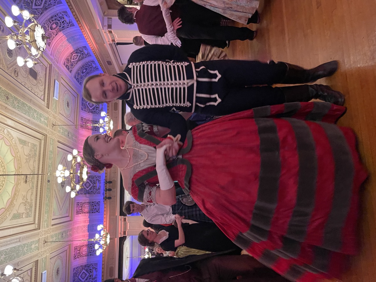 Beautiful ballgown at the Gaskell Ball